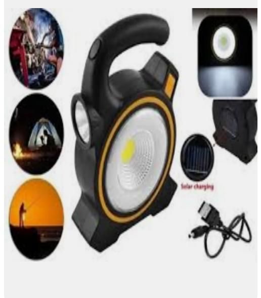 Solar COB LED Work Light ☀️🔦